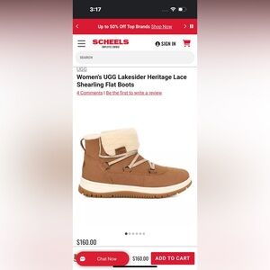 Brand new, size 9, never worn -UGG Lakesider Heritage Waterproof Bootie.